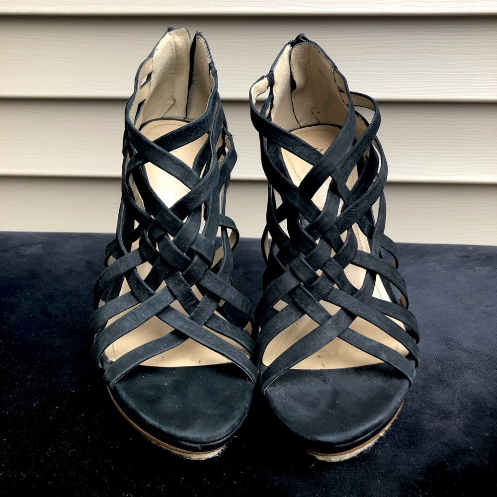 Aldo Strappy Black Heels